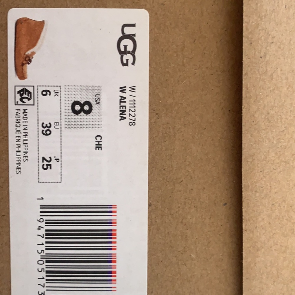 NWB UGG Alena chestnut moccasins slippers - Picture 9 of 10
